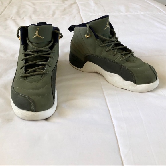 jordan retro 12 olive green